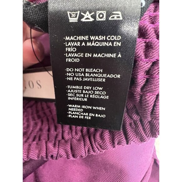 Soncy High Waist Pant With Draped Front Women’s Size 3X (22-24) Purple NWT - Picture 8 of 10